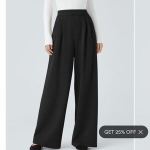 NWT Halara High Waisted Side Pocket Wide Leg Work Pants